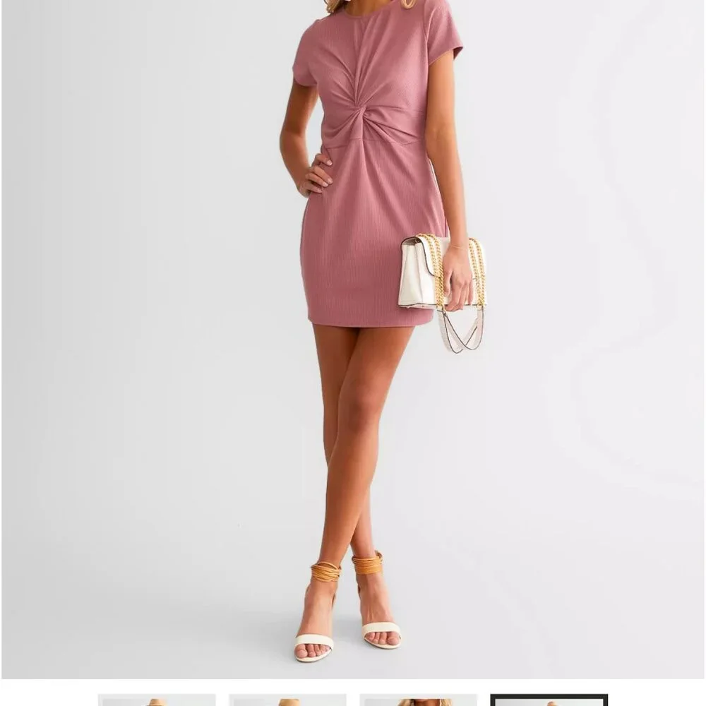 Willow & Root Twisted Mini Dress - Picture 2 of 5